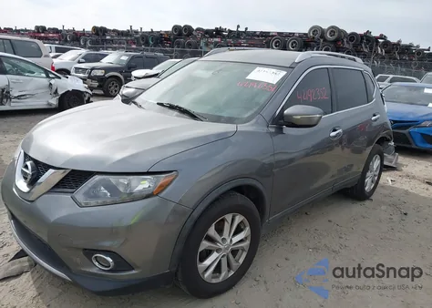 2015 Nissan Rogue Sv из США, поврежденный, VIN KNMAT2MV6FP519115